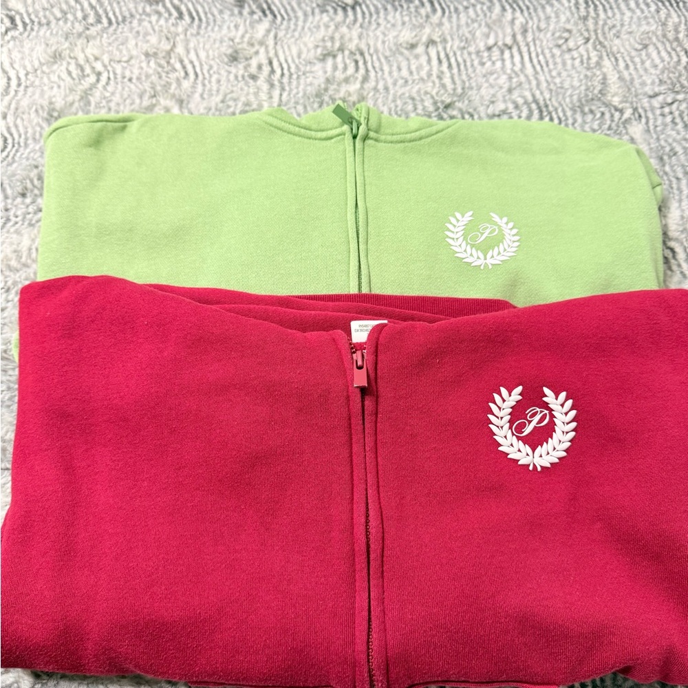 PINK Victoria's Secret Light Green Zip-Up Jacket